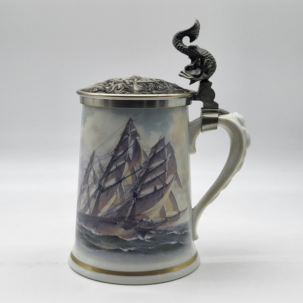 "The China Clippers" Stein By Leonard J Pearce 1984 Franklin Porcelain - Picture 3 of 12